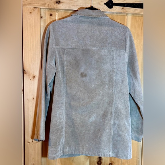 Eddie Bauer Seattle Vintage Suede-Leather Washable Women's Tan  Jacket, size XS - Picture 5 of 16